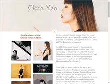 Tablet Screenshot of clareyeo.com